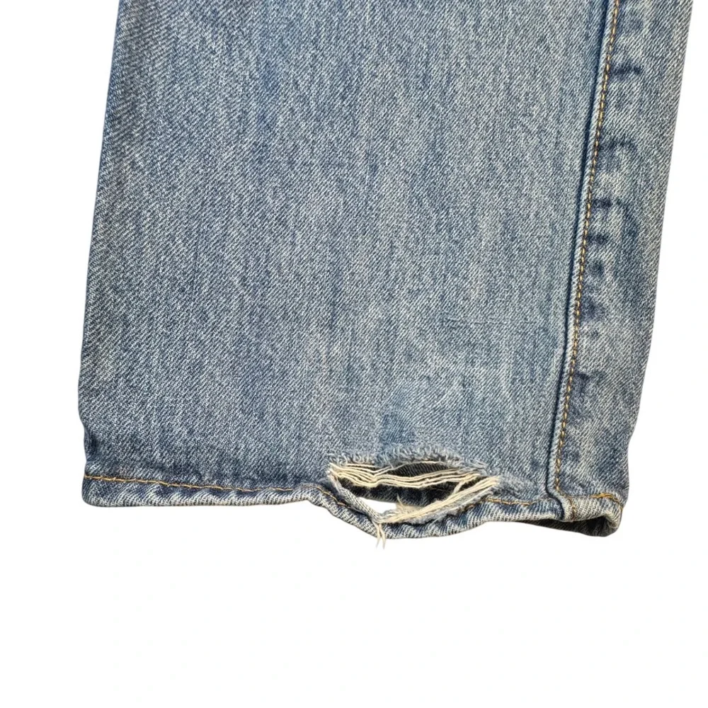 Levis 501 Original Fit Straight Leg Jeans Blue Medium Wash Denim Mens 36x32